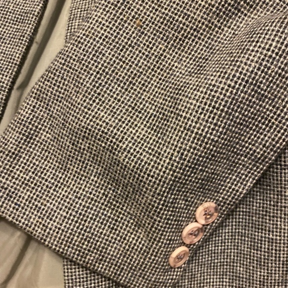 E.H. Woods Tweed Wool Vintage Gray Size 14 wool Blend VTG 90s - Picture 7 of 11